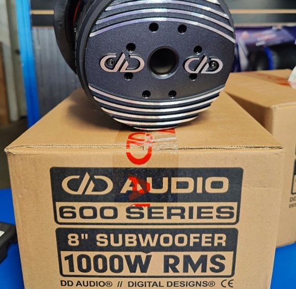 DD608F, 608-F, DD-608-F, 608 Sub, DD 600 Series 8", 608f box, 608f magnet, 608f surround, 608f basket, 608f ported, 608f in truck
