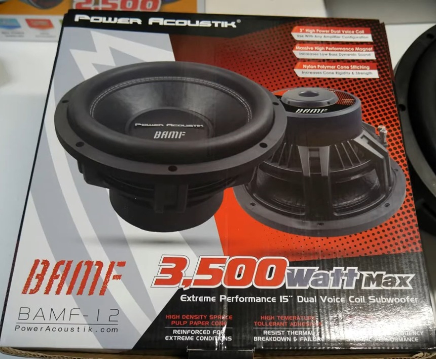 Power Acoustik BAMF 12 Inch Subwoofer, BAMF12, BAMF-12, BAMF124, BAMF122, BAMF-122, BAMF-124